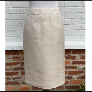 Escada linen blend pencil skirt